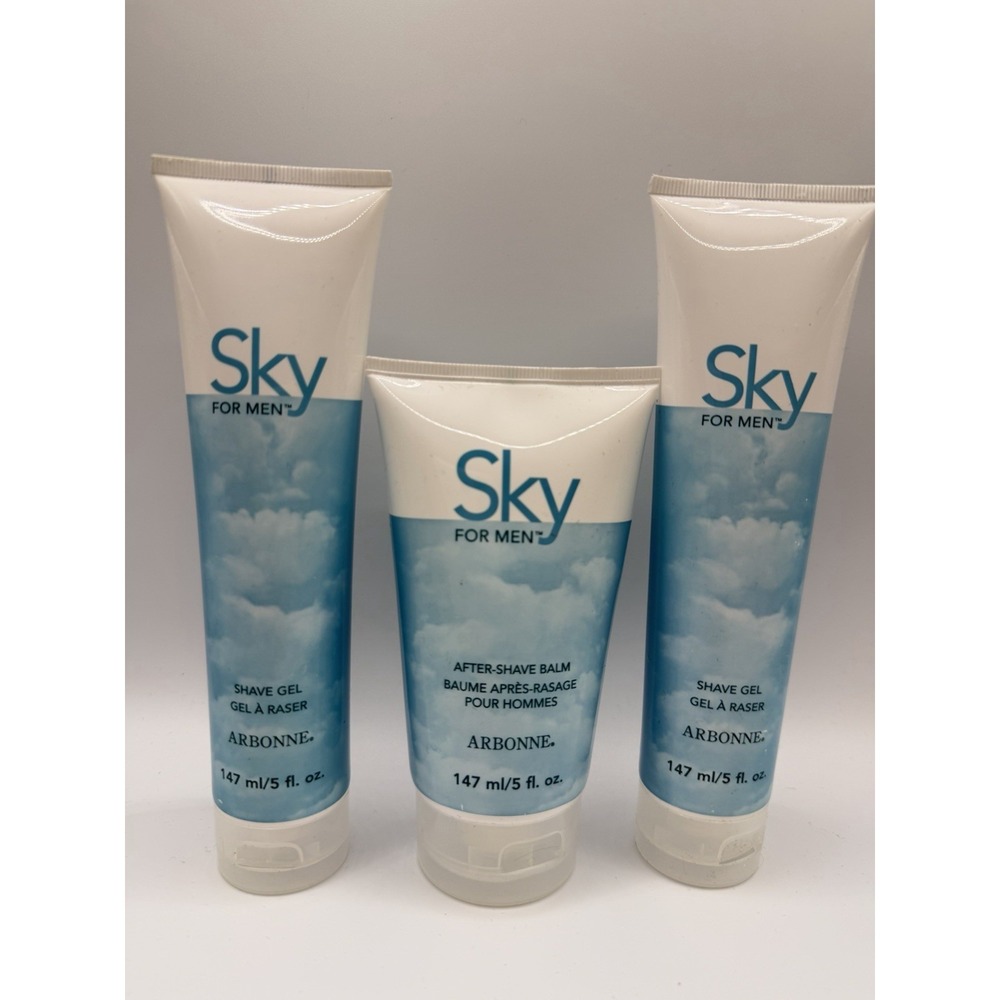 ARBONNE SKY for Men Shave Gel & After Shave Balm - 5 Oz NEW